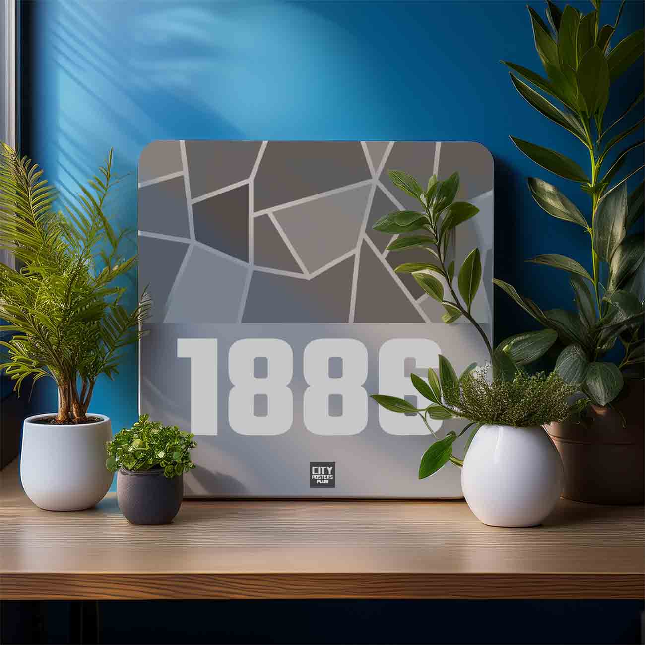 1886 Year Mousepad (Melange Grey)