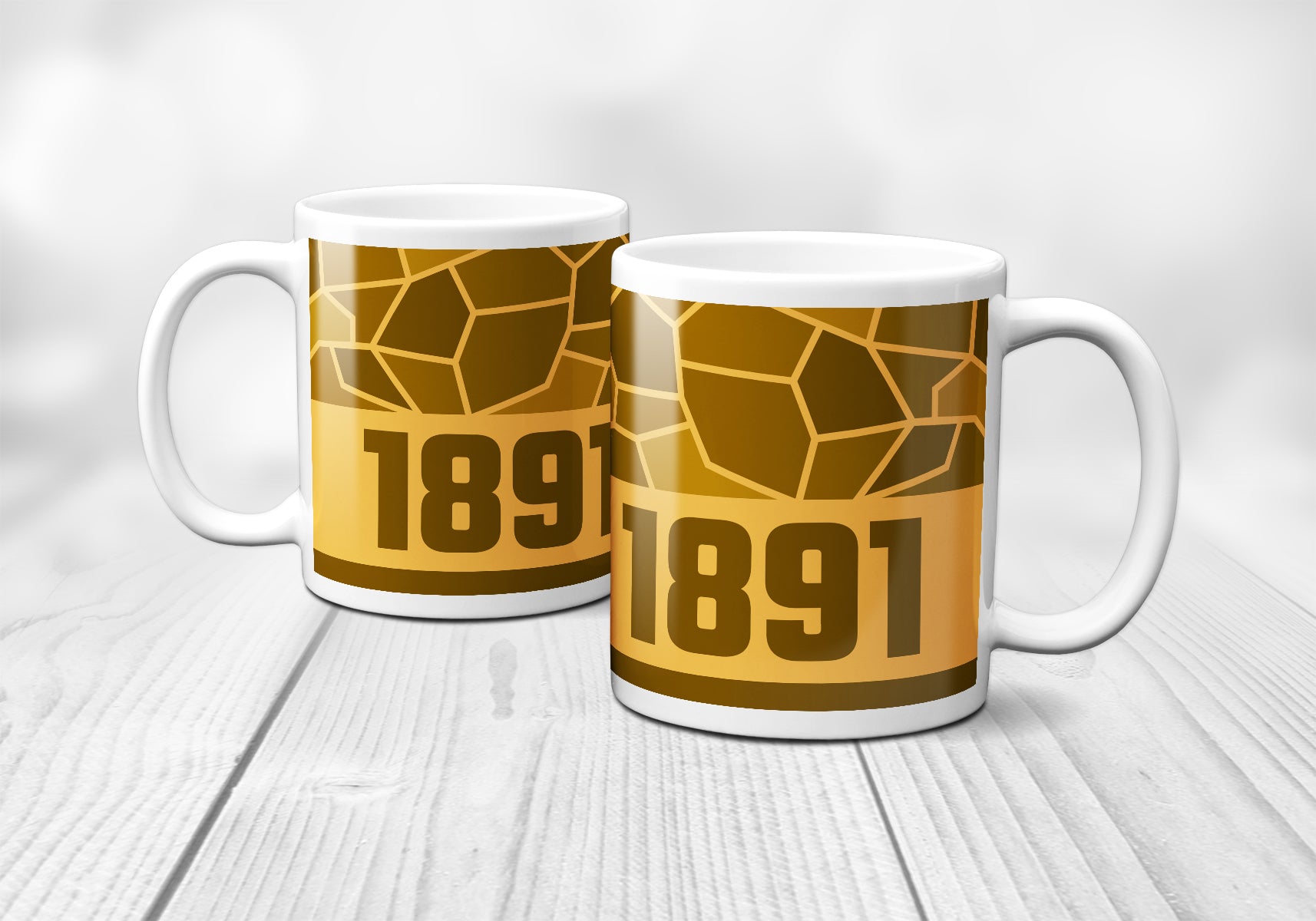 1891 Year Mug (11oz, Golden Yellow)