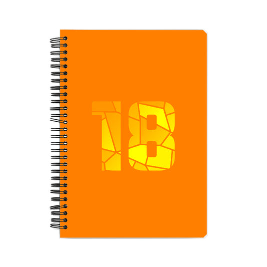 18 Number Notebook (Orange)