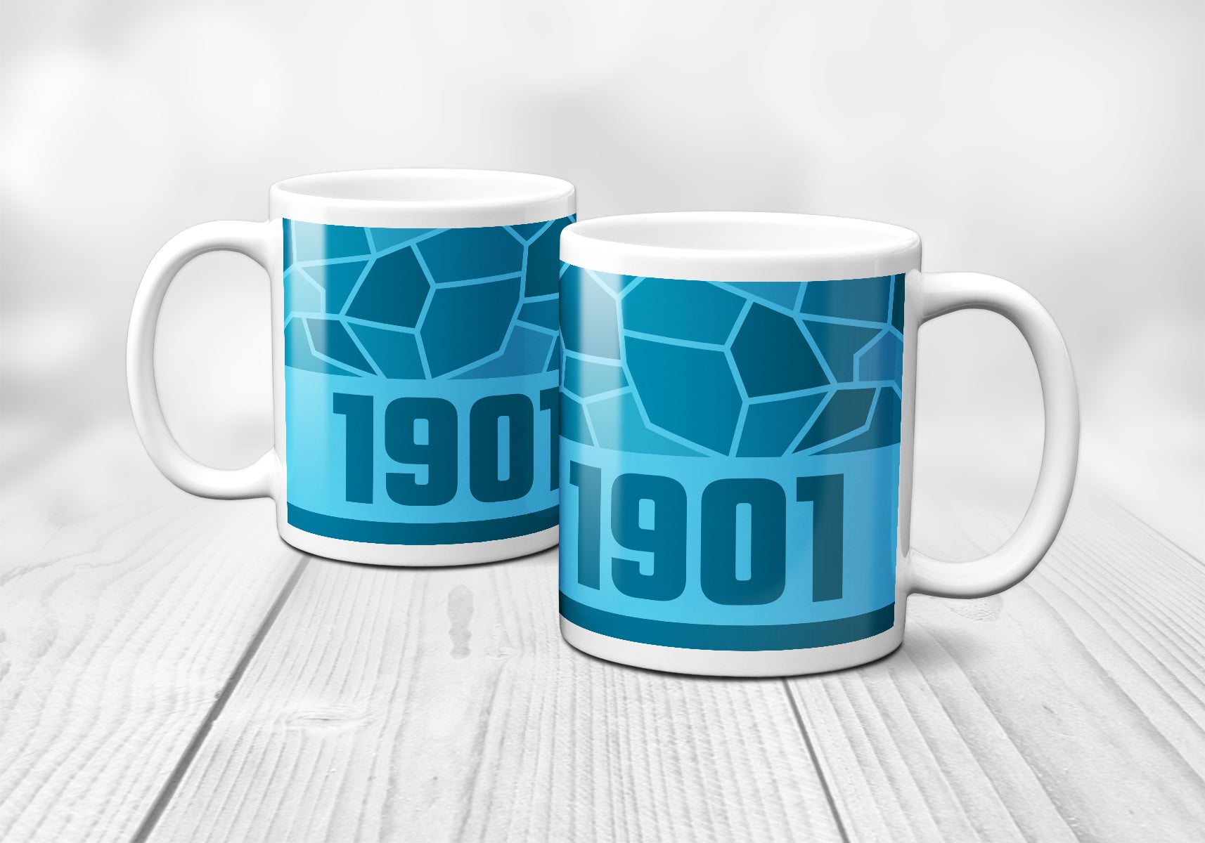 1901 Year Mug (11oz, Sky Blue)