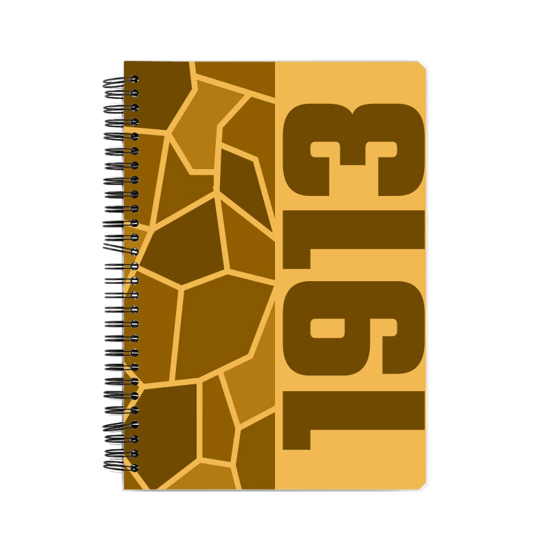 1913 Year Notebook (Golden Yellow)