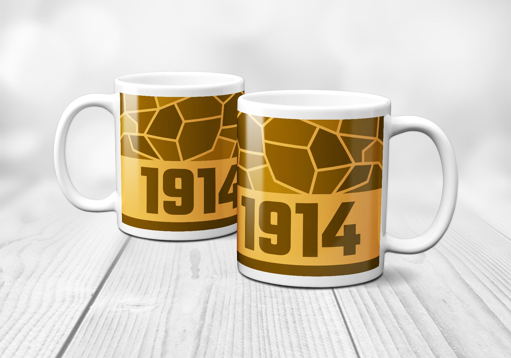 1914 Year Mug (11oz, Golden Yellow)