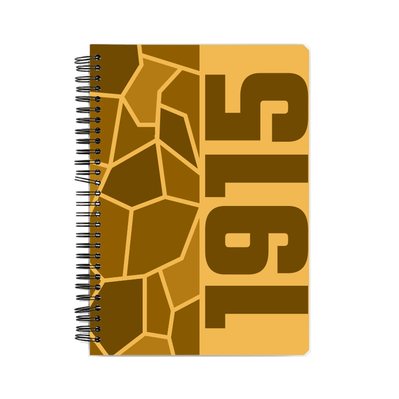 1915 Year Notebook (Golden Yellow)