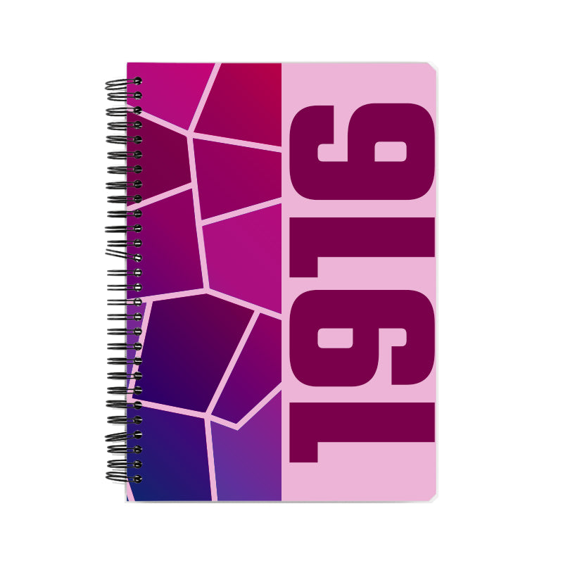 1916 Year Notebook (Light Pink)