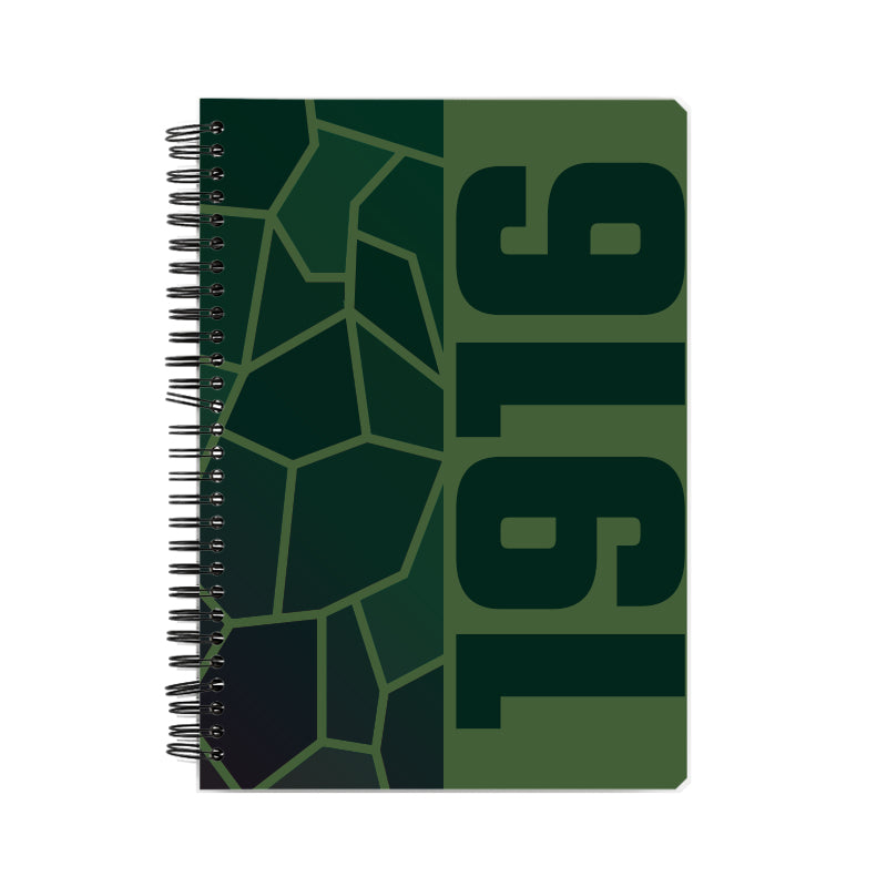 1916 Year Notebook (Olive Green)