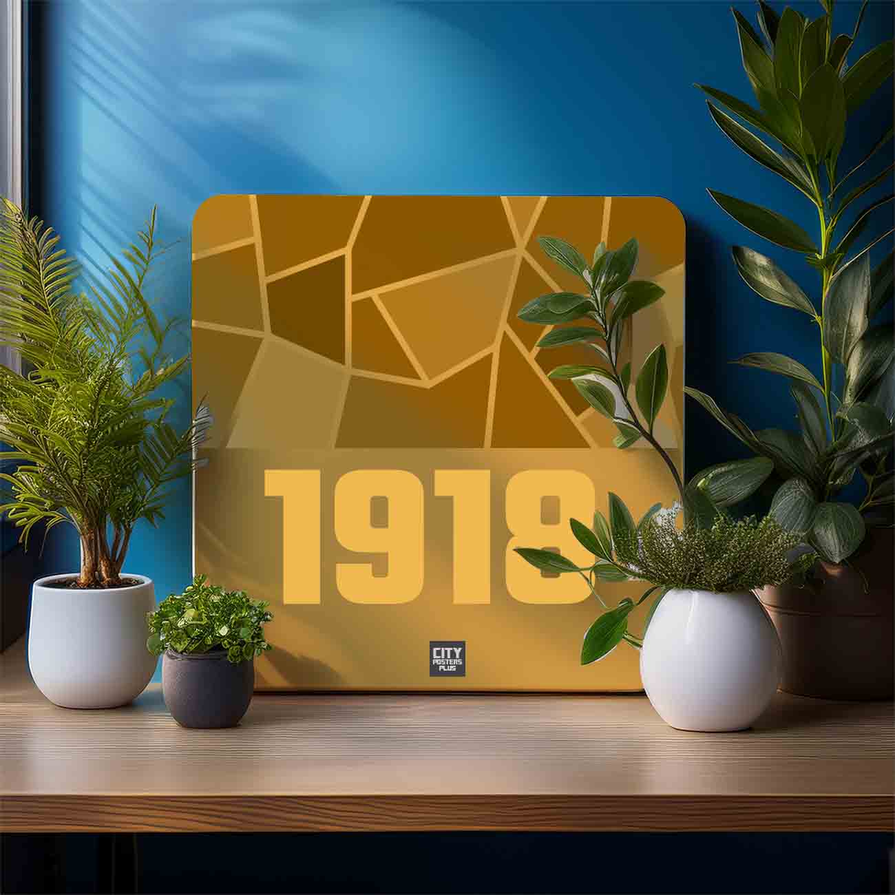 1918 Year Mousepad (Golden Yellow)