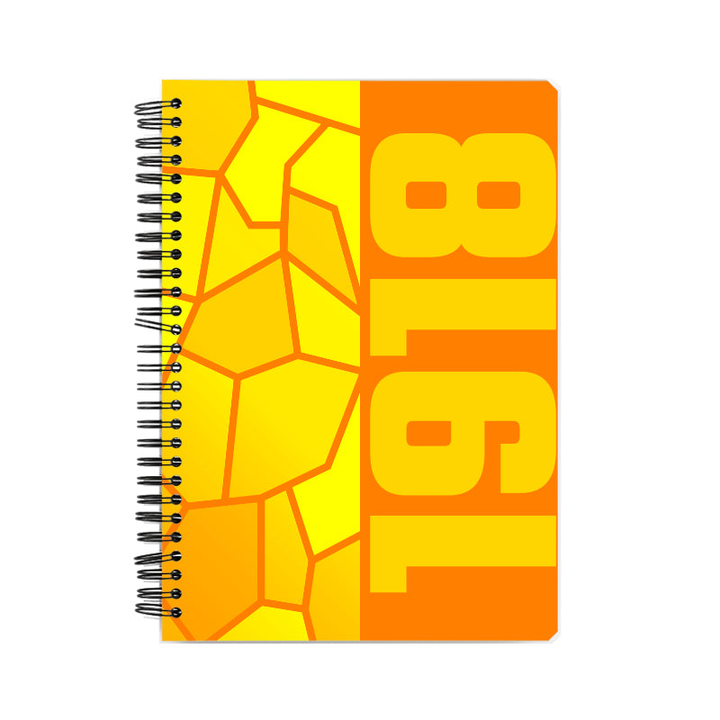 1918 Year Notebook (Orange)