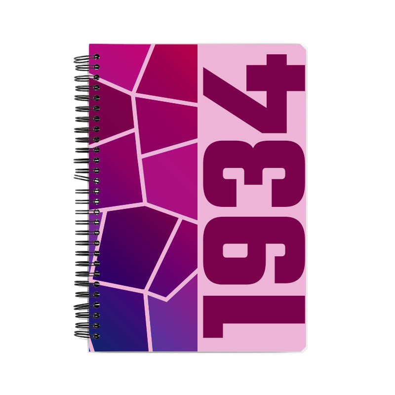 1934 Year Notebook (Light Pink)