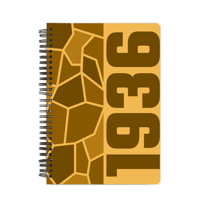 1936 Year Notebook (Golden Yellow)