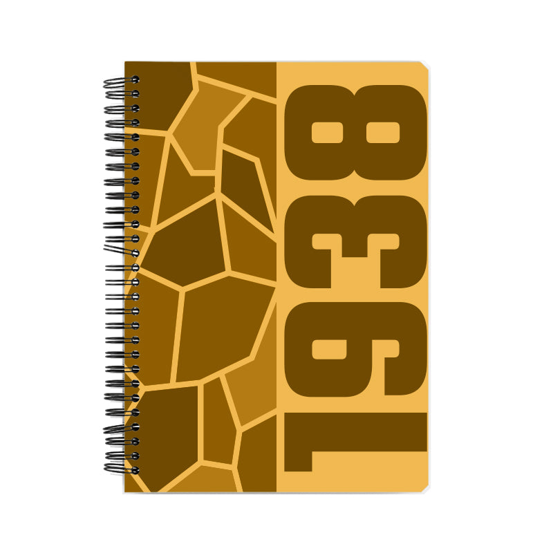 1938 Year Notebook (Golden Yellow)