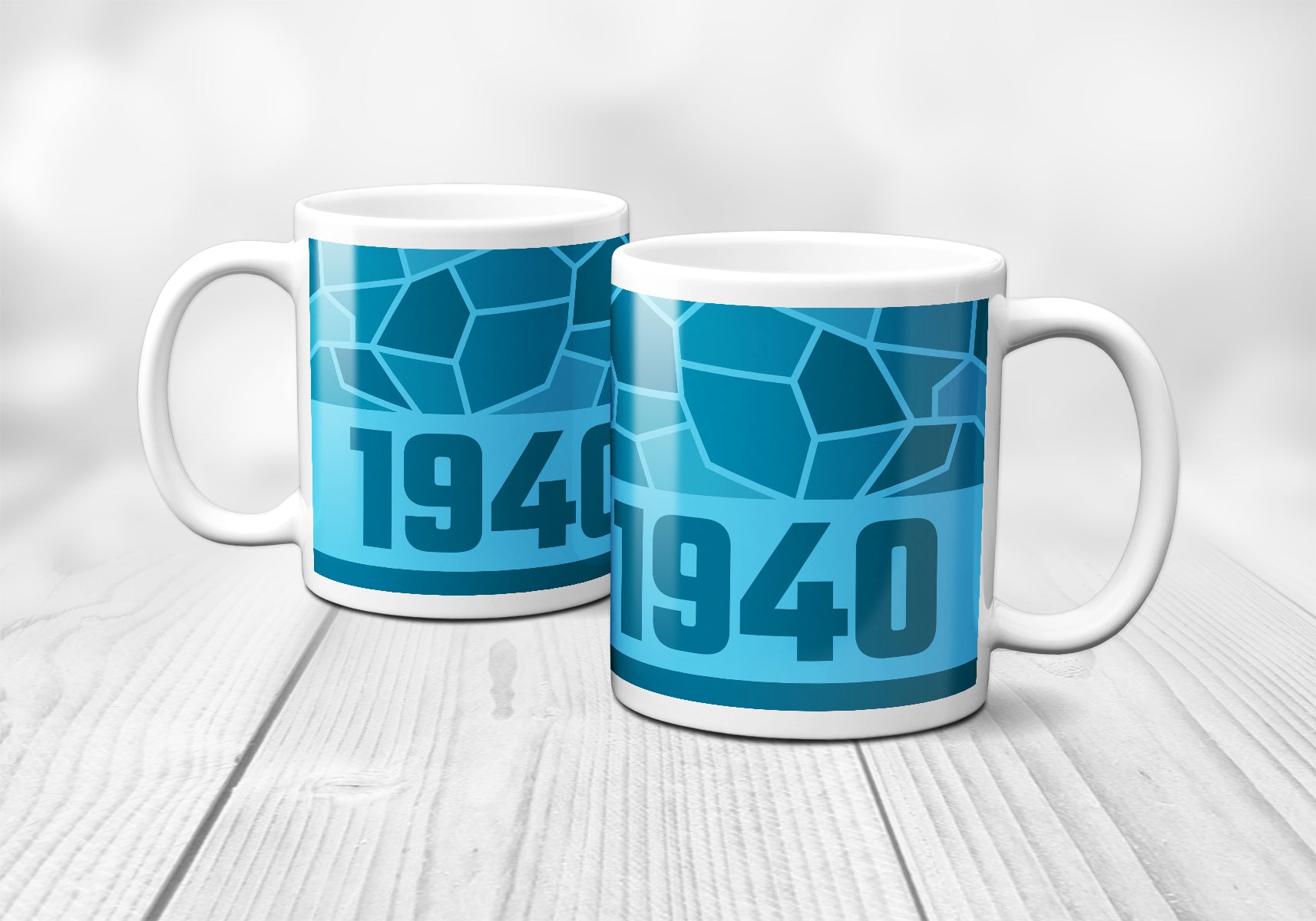 1940 Year Mug (11oz, Sky Blue)
