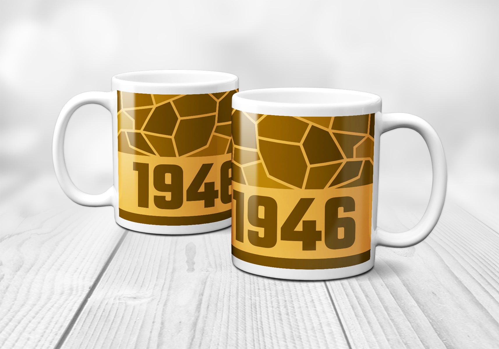 1946 Year Mug (11oz, Golden Yellow)