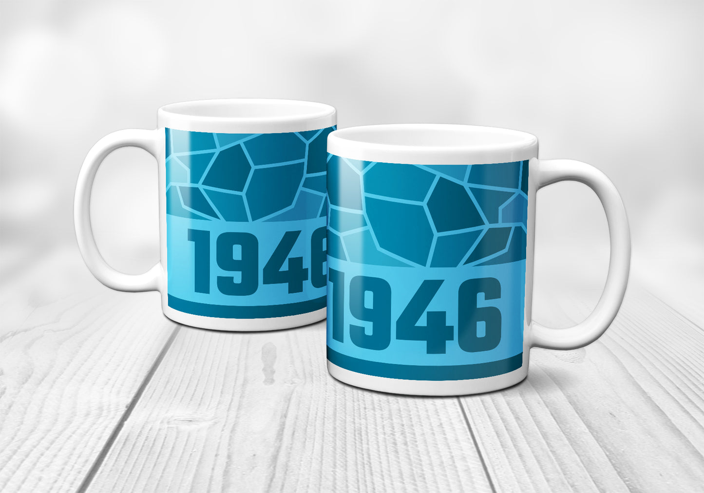 1946 Year Mug (11oz, Sky Blue)