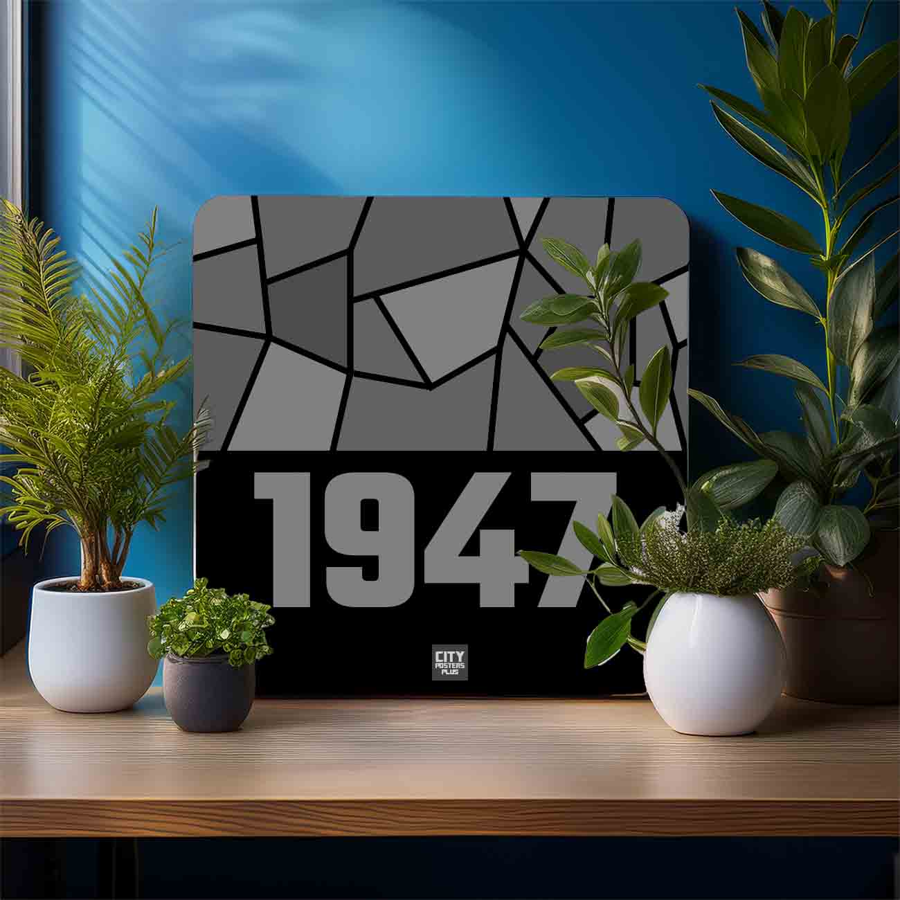 1947 Year Mousepad (Black)