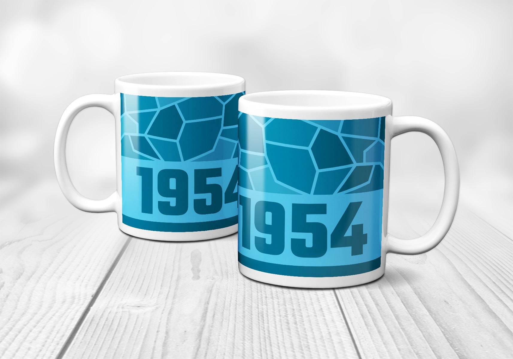1954 Year Mug (11oz, Sky Blue)