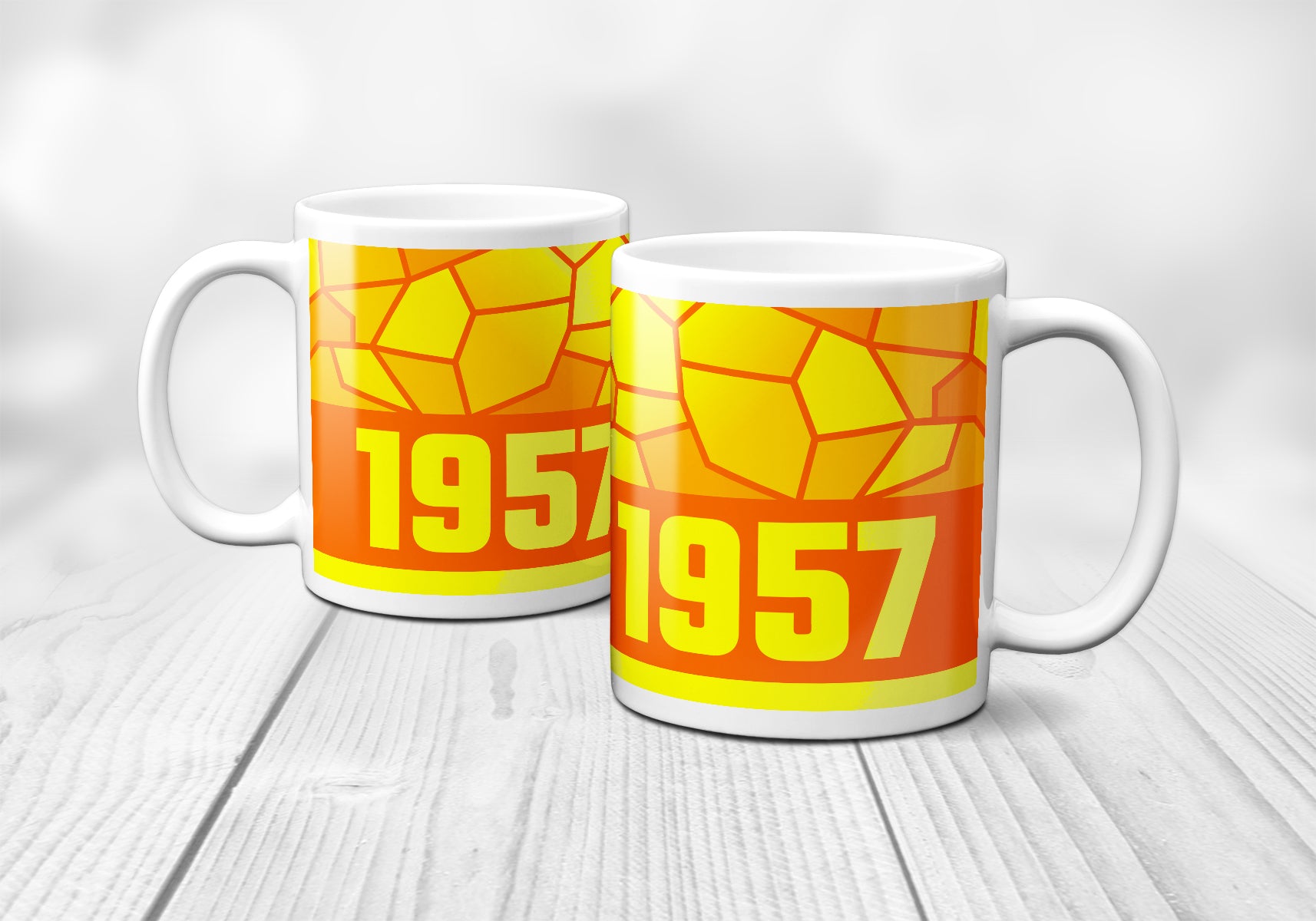 1957 Year Mug (11oz, Orange)