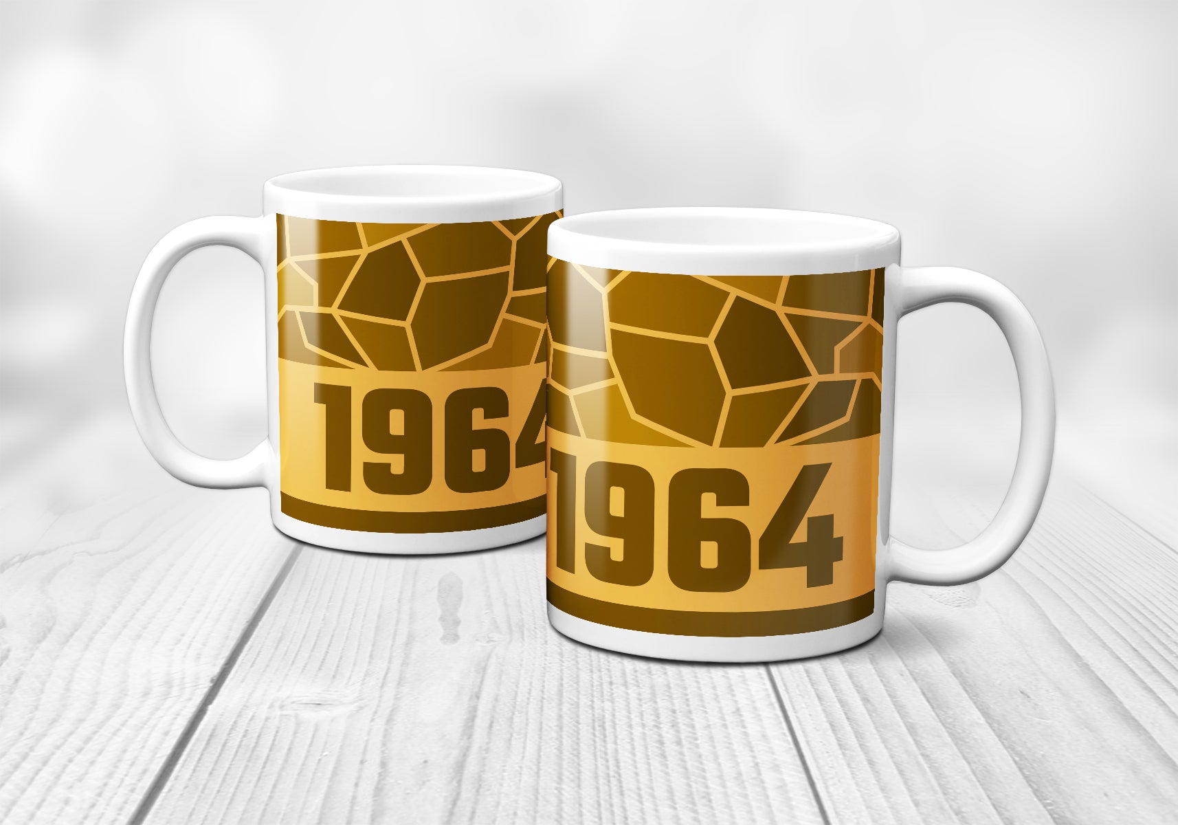 1964 Year Mug (11oz, Golden Yellow)