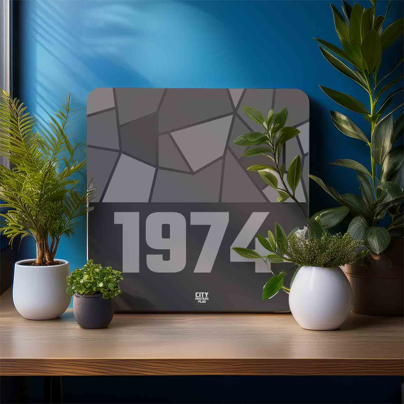 1974 Year Mousepad (Charcoal Grey)