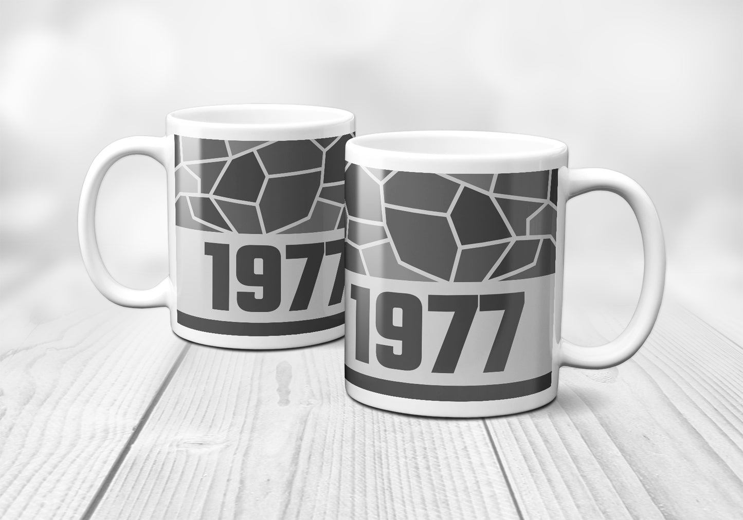 1977 Year Mug (11oz, Melange Grey)