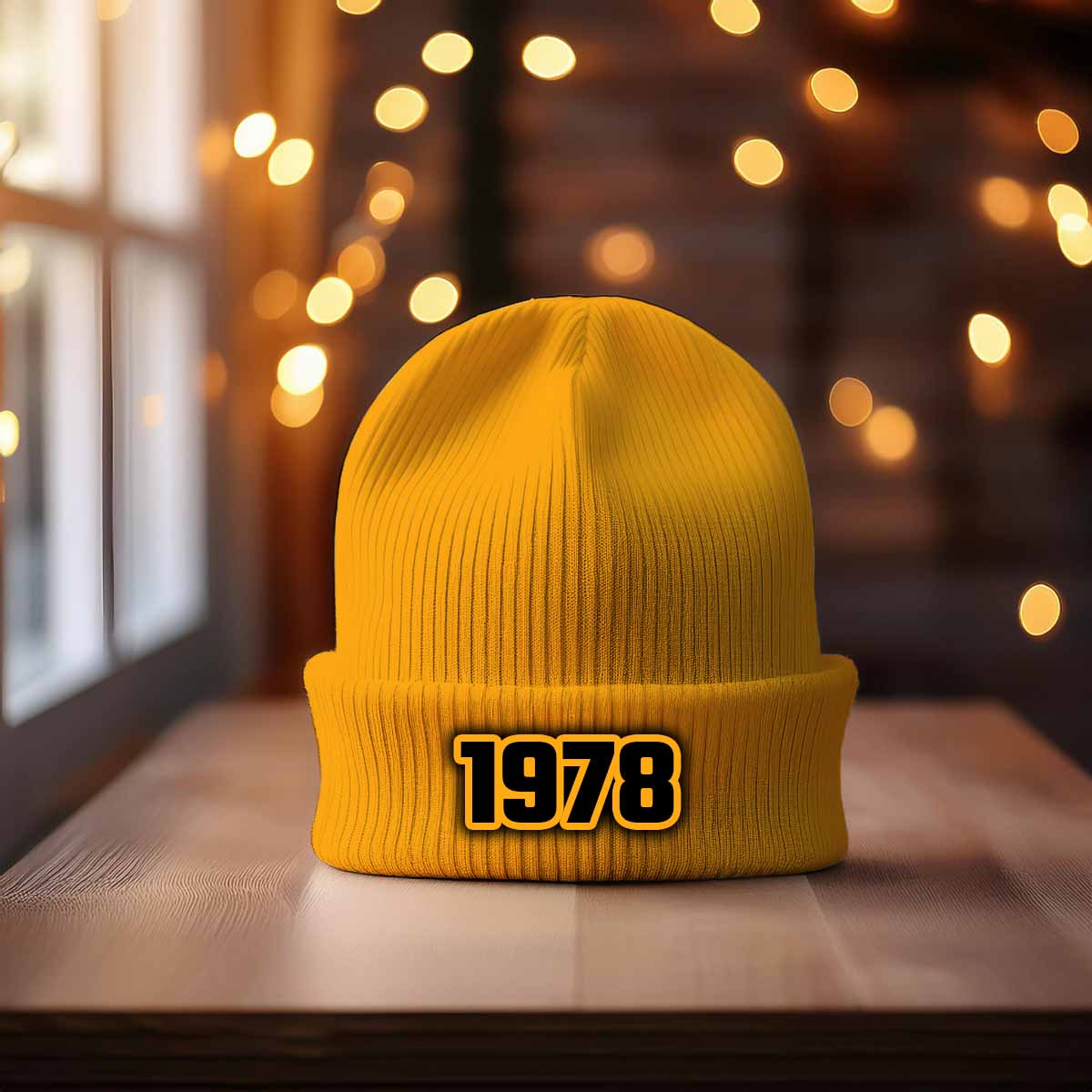 1978 Year Cuffed Beanie (Gold)