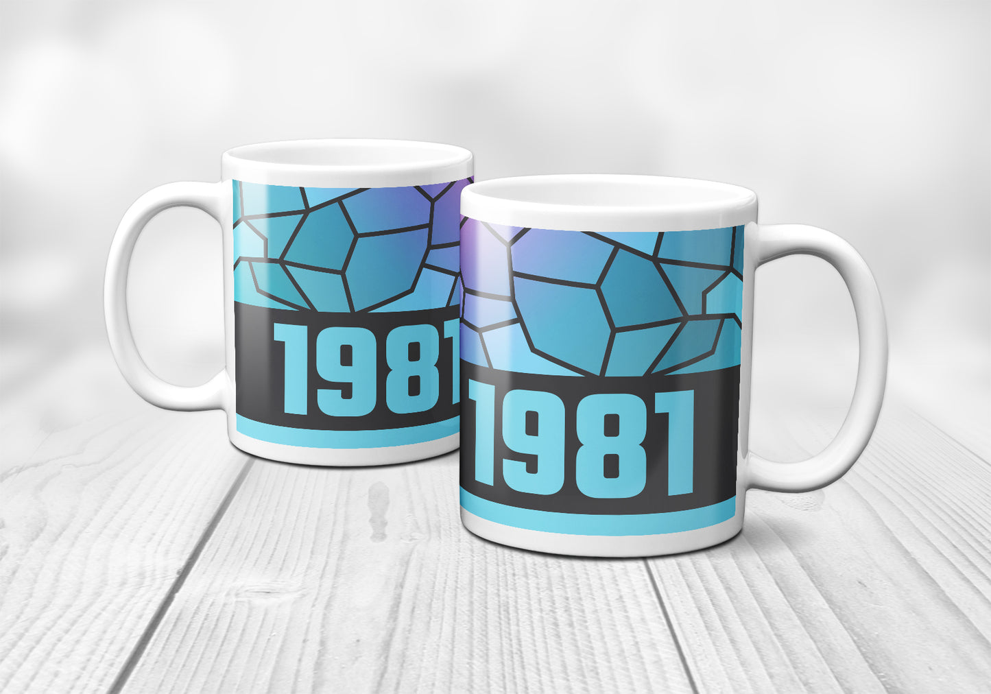 1981 Year Mug (11oz, Charcoal Grey)