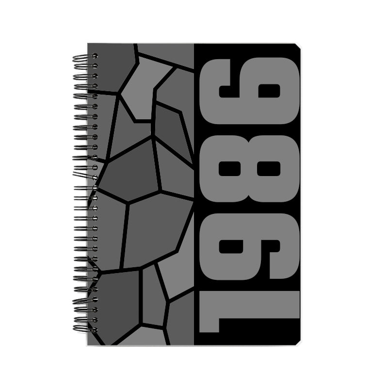 1986 Year Notebook (Black)