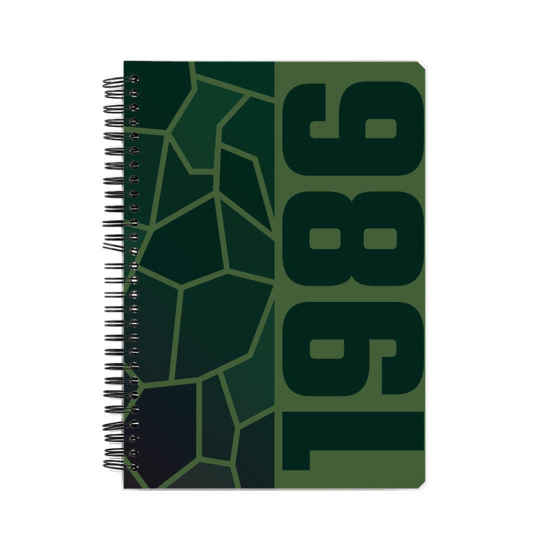 1986 Year Notebook (Olive Green)