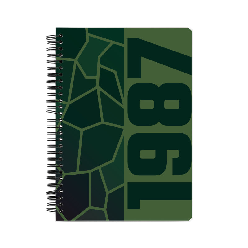 1987 Year Notebook (Olive Green)
