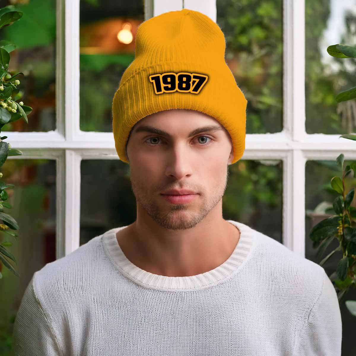 Beanies Plus 1987 Year Cuffed Beanie (Gold)