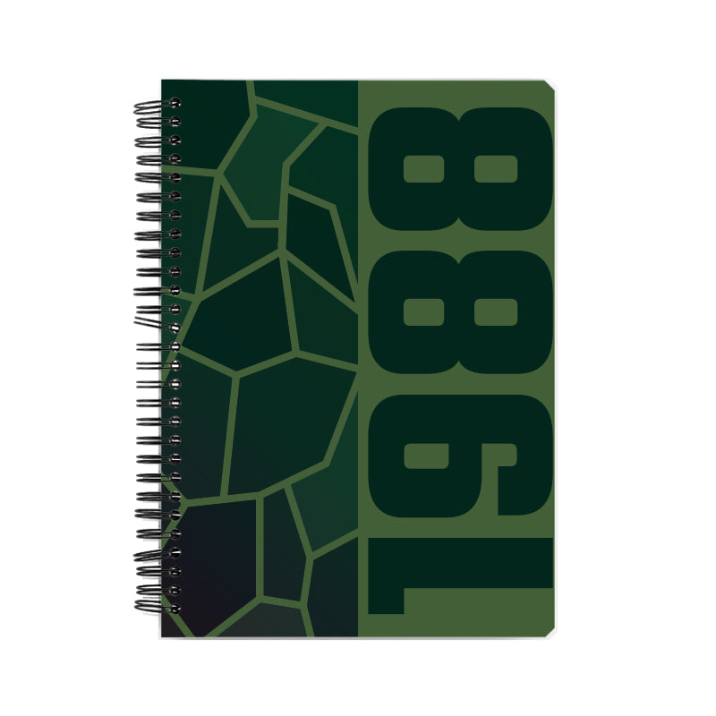 1988 Year Notebook (Olive Green)