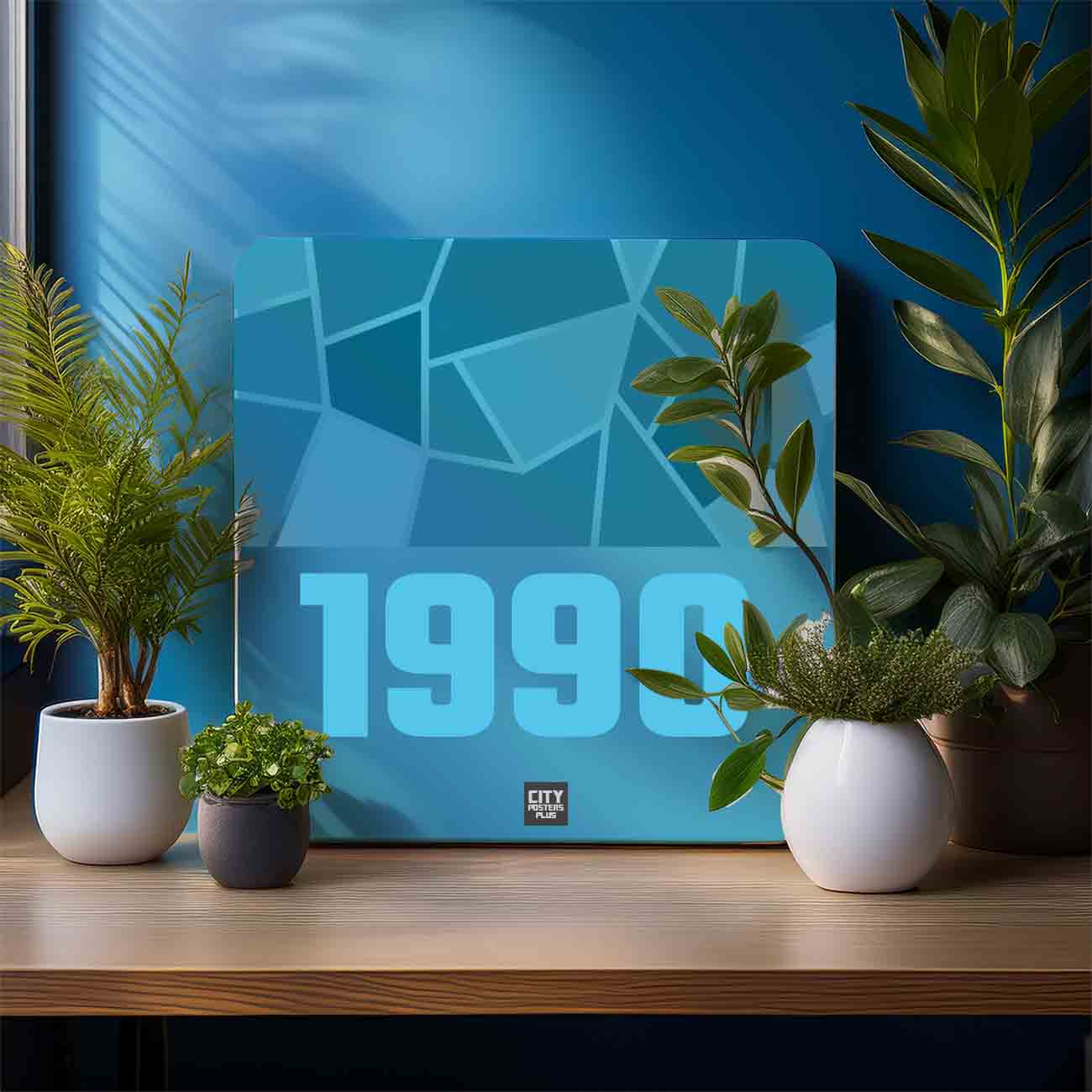 1990 Year Mousepad (Sky Blue)