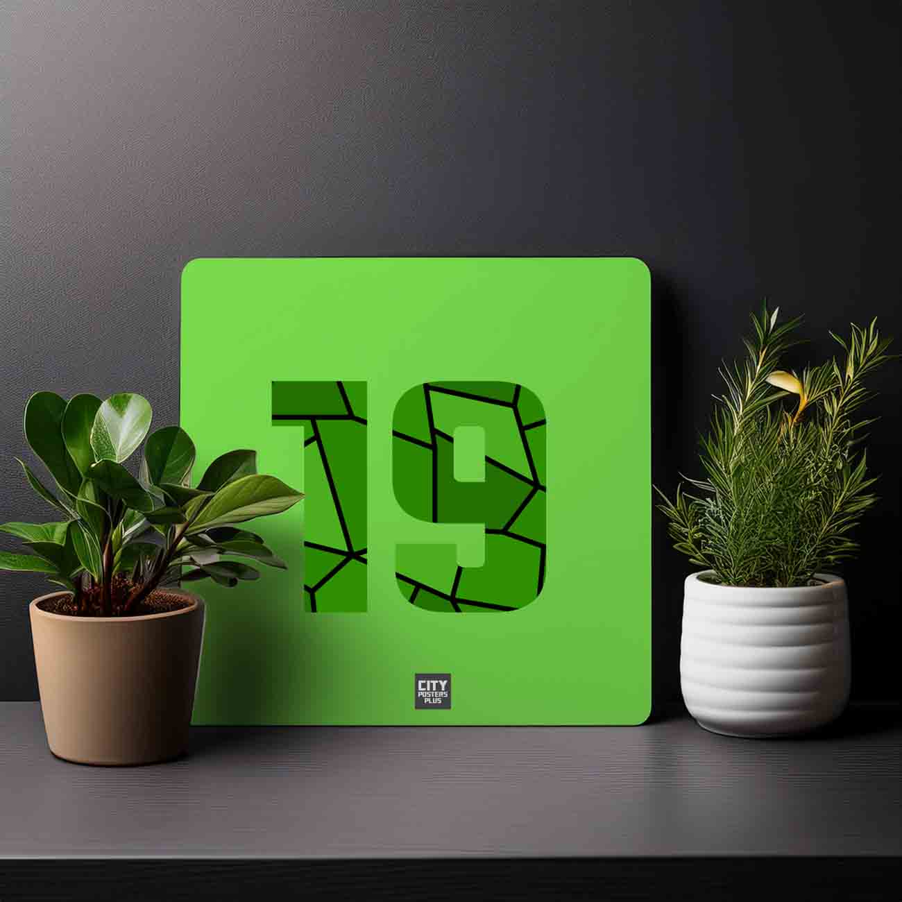 19 Number Mousepad (Liril Green)