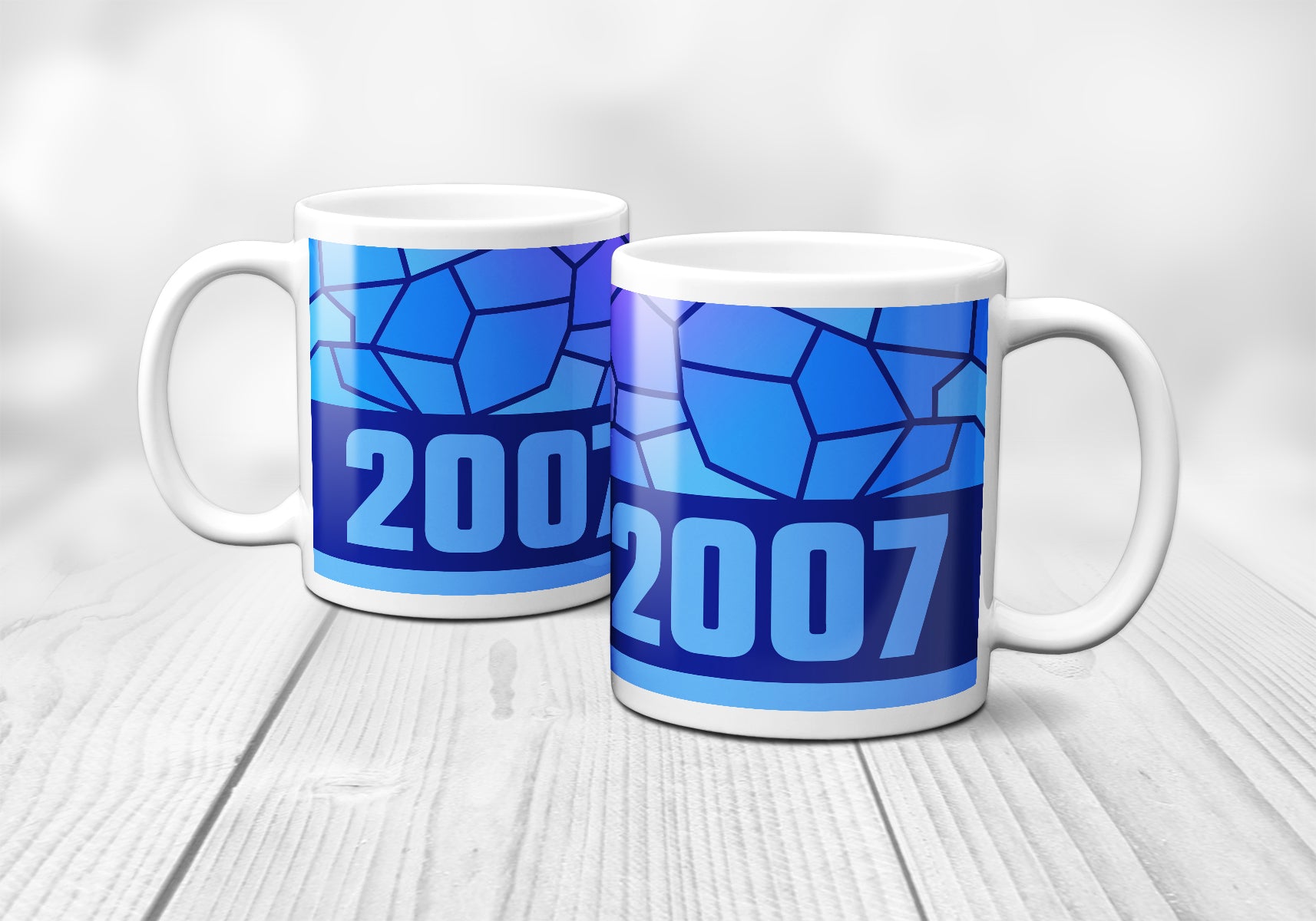 2007 Year Mug (11oz, Royal Blue)