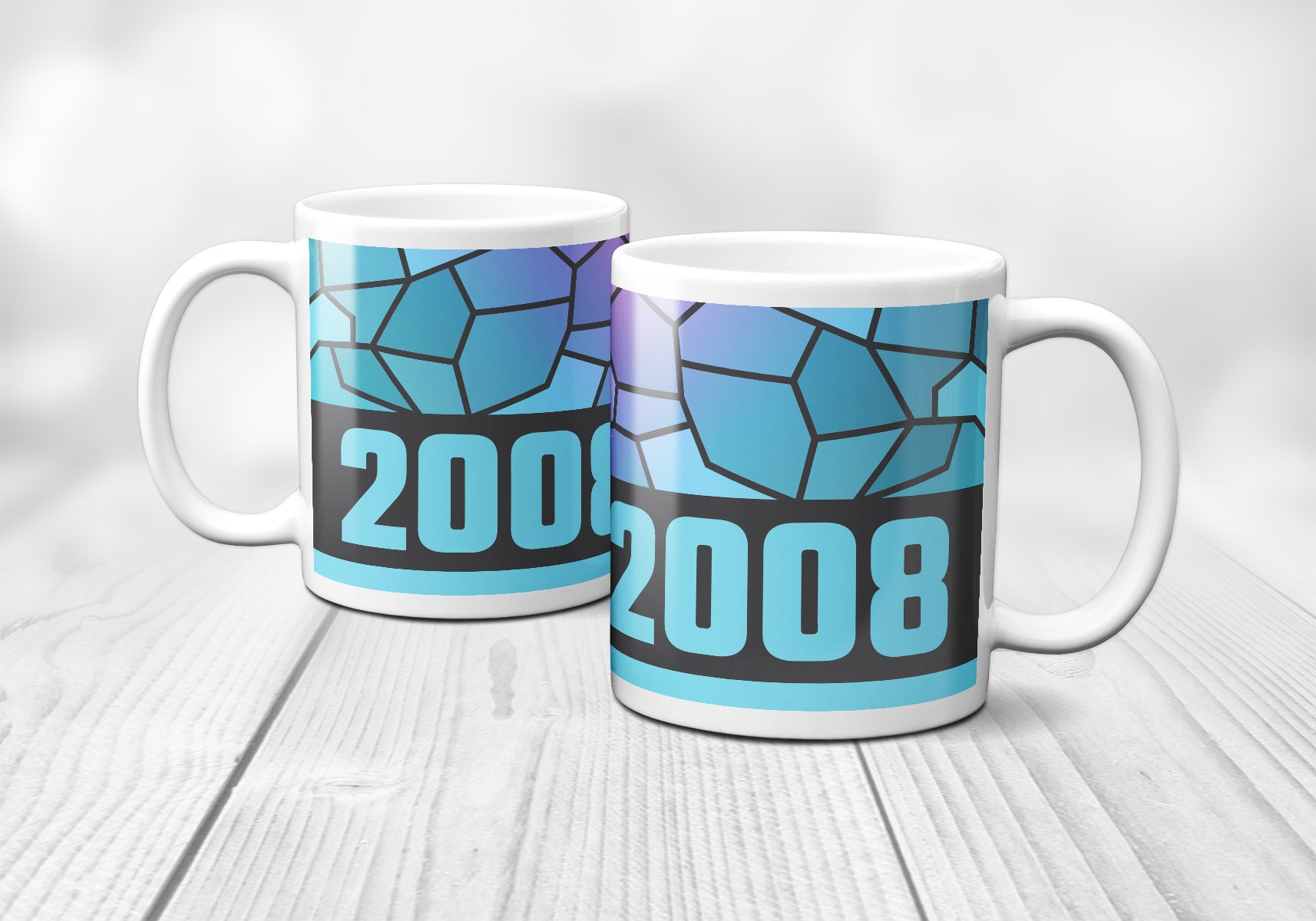 2008 Year Mug (11oz, Charcoal Grey)