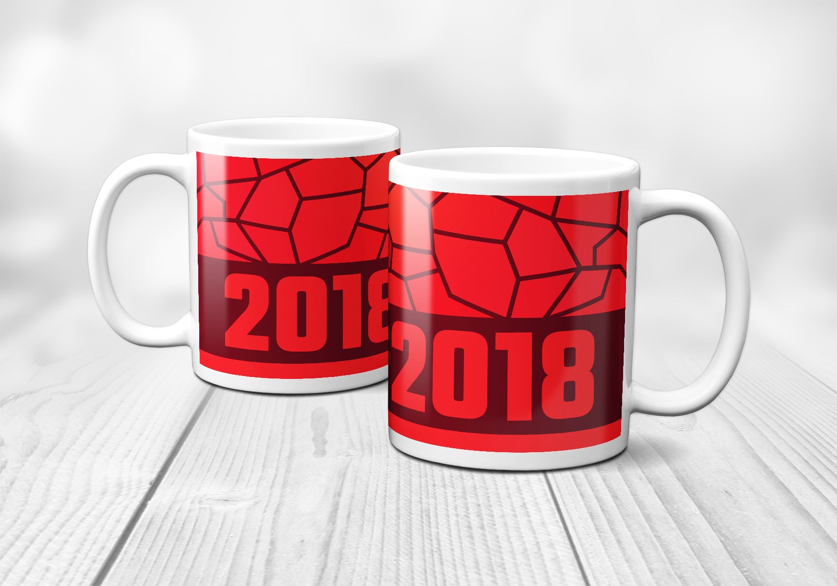 2018 Year Mug (11oz, Maroon)