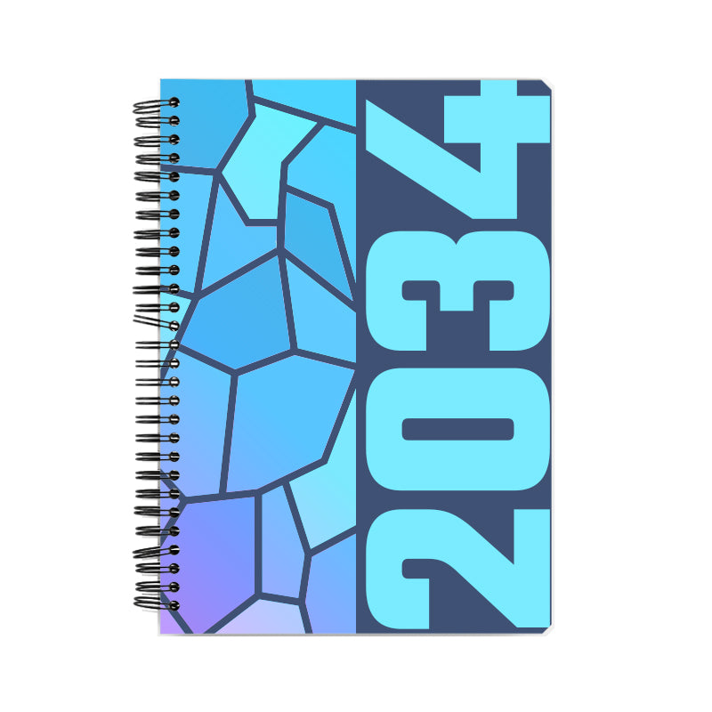 2034 Year Notebook (Navy Blue)
