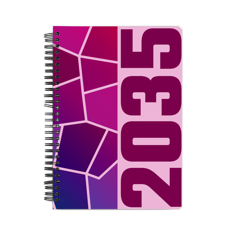 2035 Year Notebook (Light Pink)