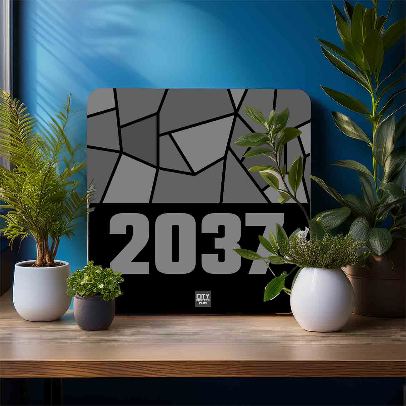2037 Year Mousepad (Black)