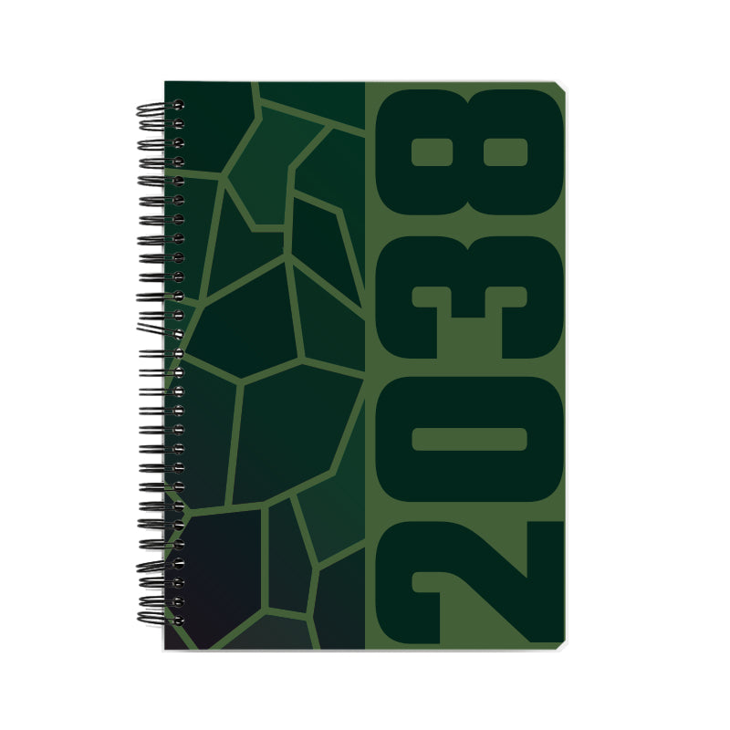 2038 Year Notebook (Olive Green)