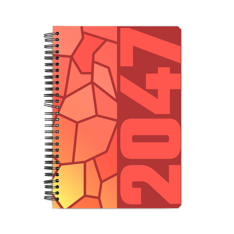 2047 Year Notebook (Red)