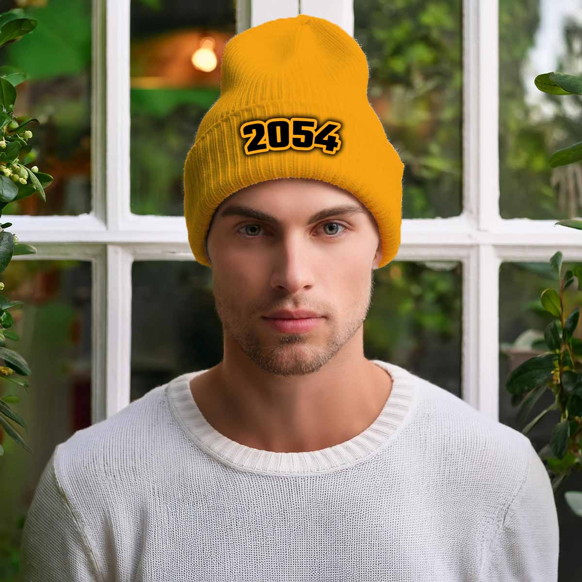 Beanies Plus 2054 Year Cuffed Beanie (Gold)