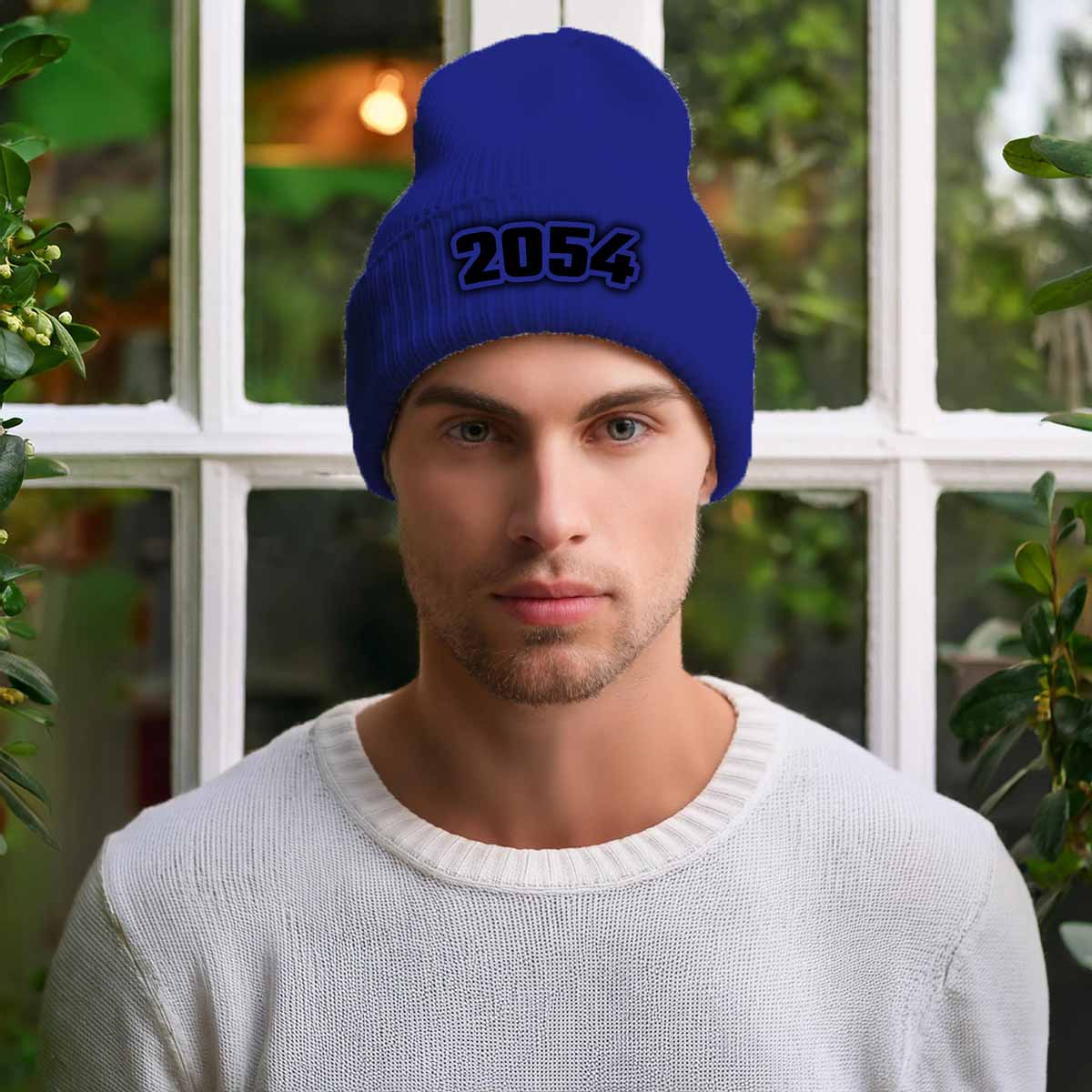 Beanies Plus 2054 Year Cuffed Beanie (Royal)