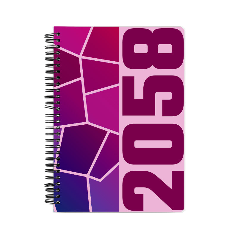 2058 Year Notebook (Light Pink)