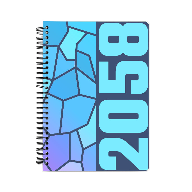 2058 Year Notebook (Navy Blue)