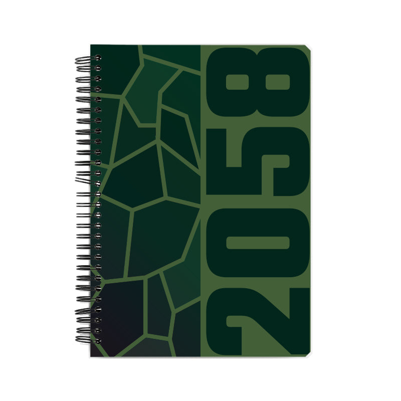 2058 Year Notebook (Olive Green)