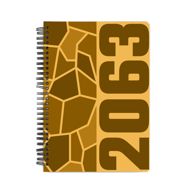 2063 Year Notebook (Golden Yellow)