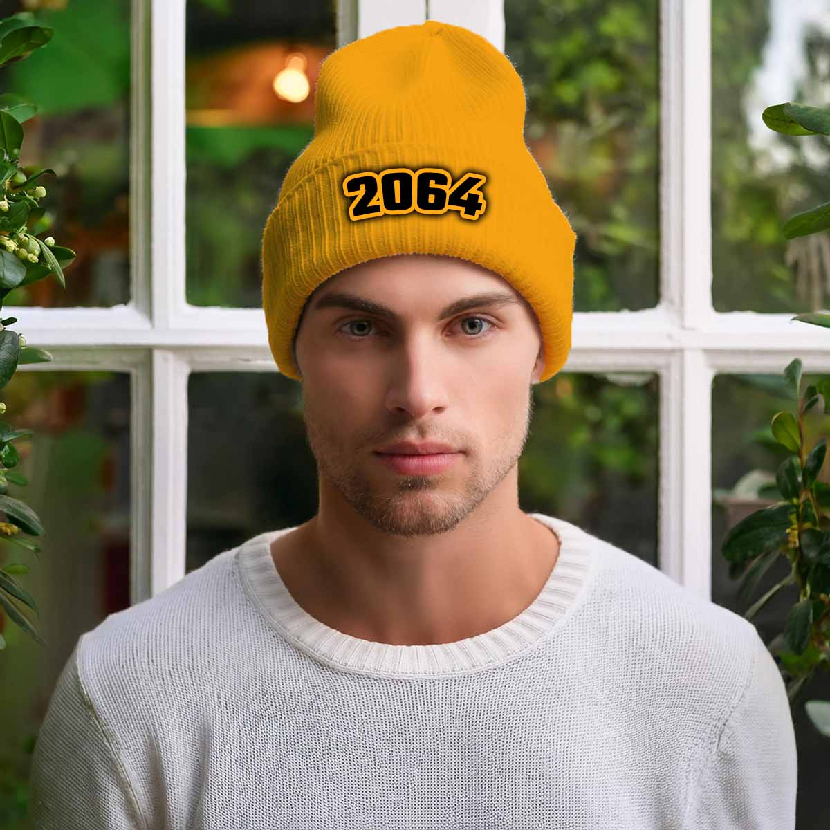 Beanies Plus 2064 Year Cuffed Beanie (Gold)