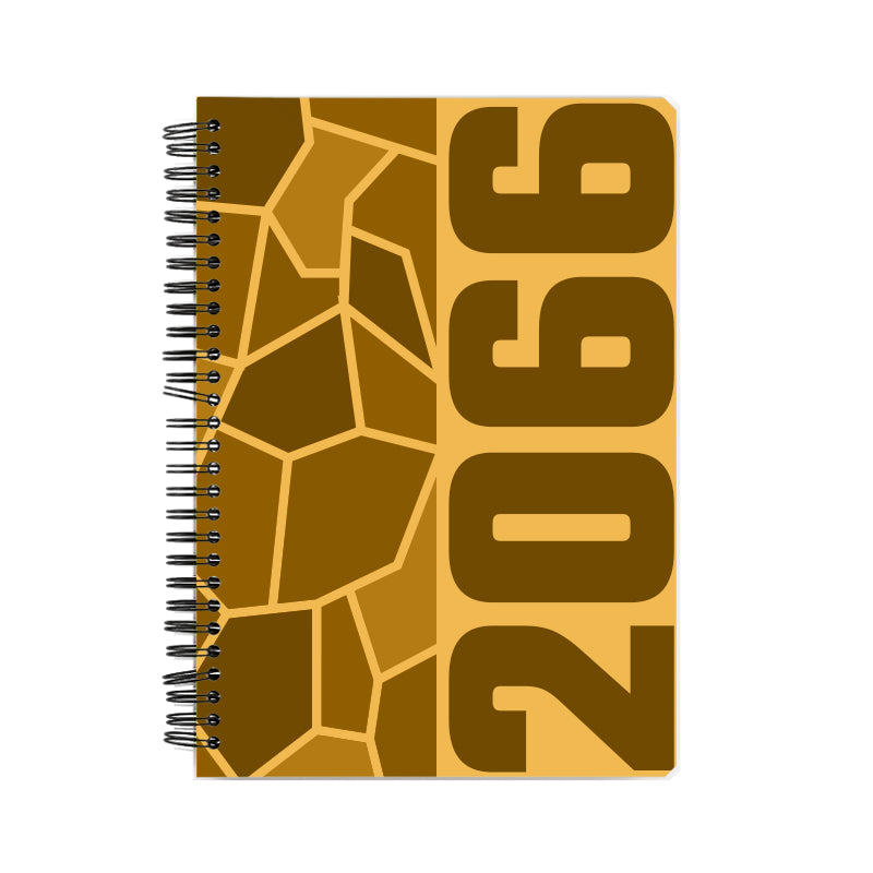 2066 Year Notebook (Golden Yellow)