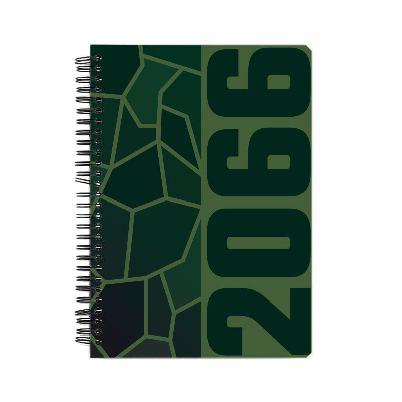 2066 Year Notebook (Olive Green)