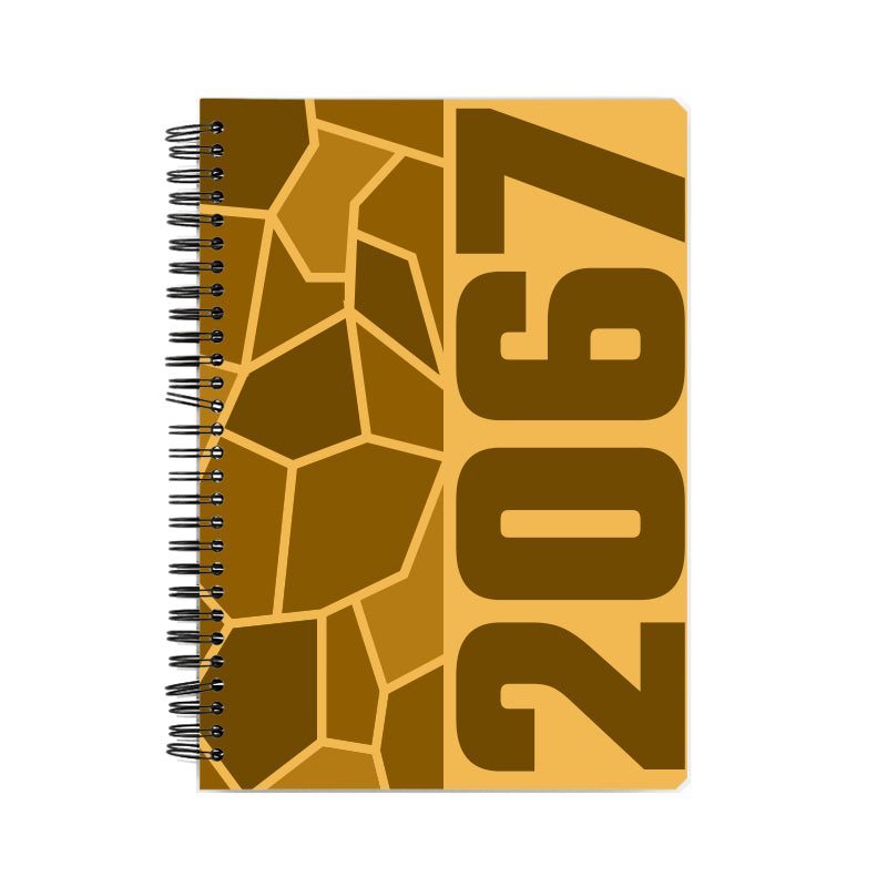 2067 Year Notebook (Golden Yellow)